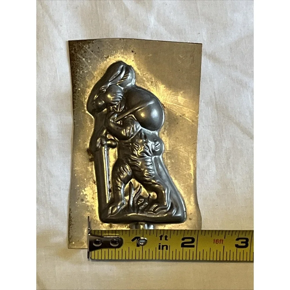 Vintage Candy Sucker Mold ~ Walking With Stick-Easter Bunny Rabbit
